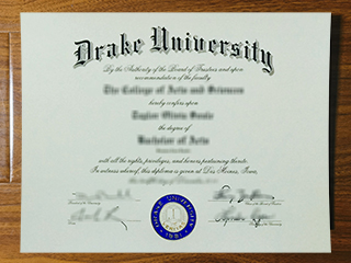 Drake University diploma