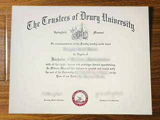 Drury University diploma