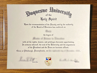 Duquesne University diploma