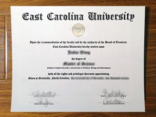 East Carolina University diploma
