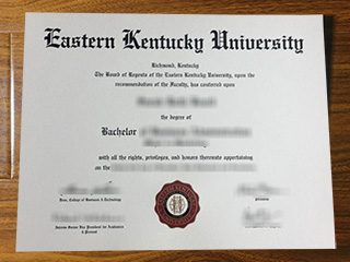 Eastern Kentucky University diploma