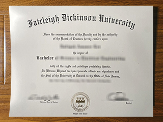 Fairleigh Dickinson University diploma