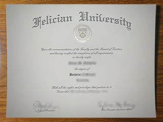 Felician University diploma