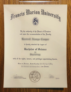 Francis Marion University diploma