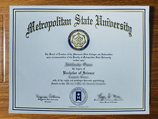 Metropolitan State University diploma