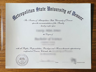 Metropolitan State University of Denver diploma