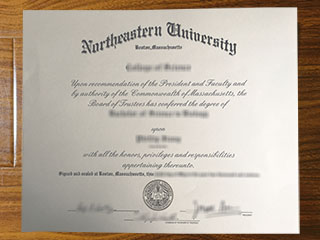 Northeastern University diploma