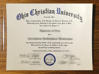 Ohio Christian University diploma