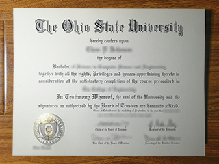 Ohio State University diploma