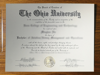 Ohio University diploma