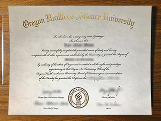 Oregon Health & Science University diploma