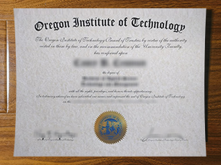 Oregon Institute of Technology diploma