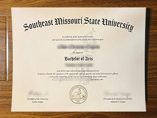 Southeast Missouri State University diploma