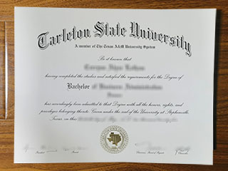 Tarleton State University diploma