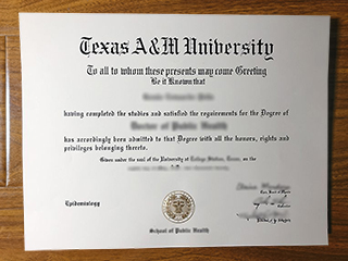 Texas A&M University diploma