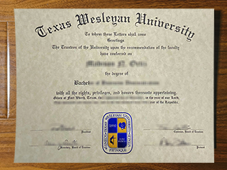 Texas Wesleyan University diploma