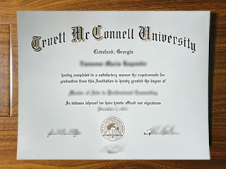Truett McConnell University diploma