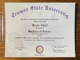 Truman State University diploma
