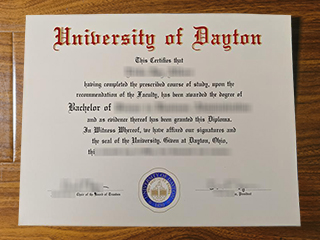 University of Dayton diploma