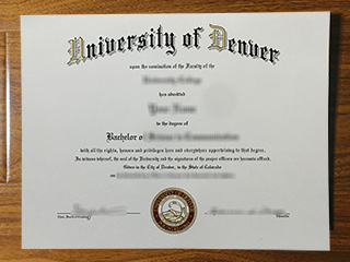 University of Denver diploma