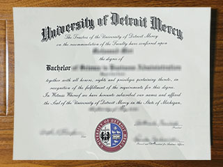 University of Detroit Mercy diploma