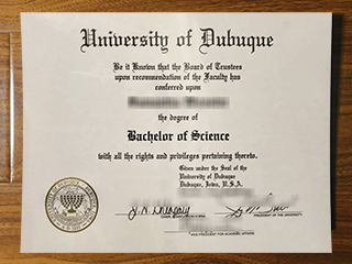 University of Dubuqu diploma