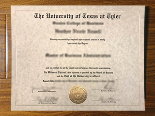 University of Texas at Tyler diploma