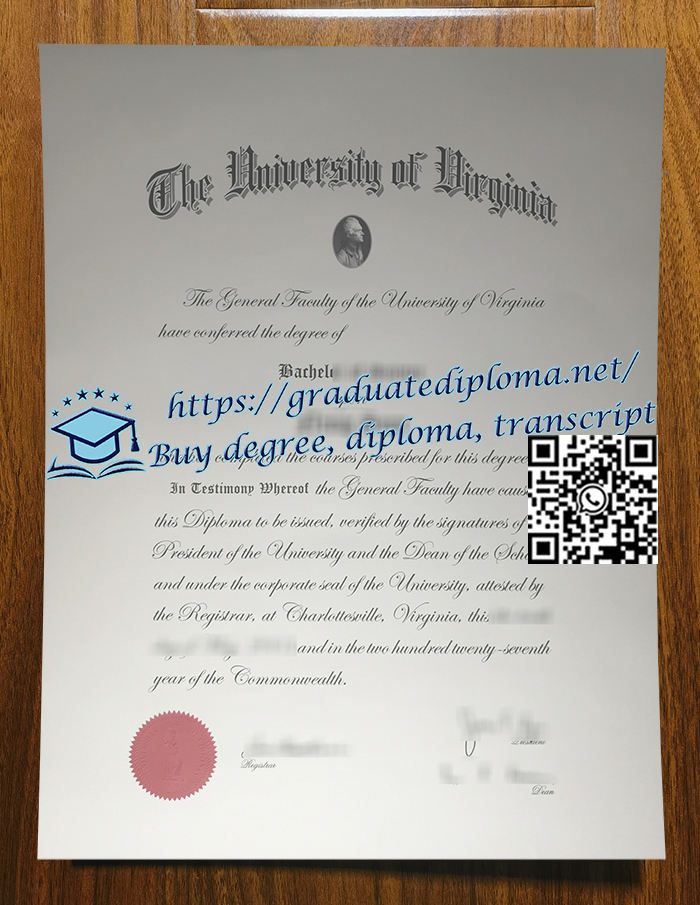 University of Virginia diploma, University of Virginia degree