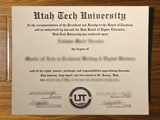 Utah Tech University d diploma