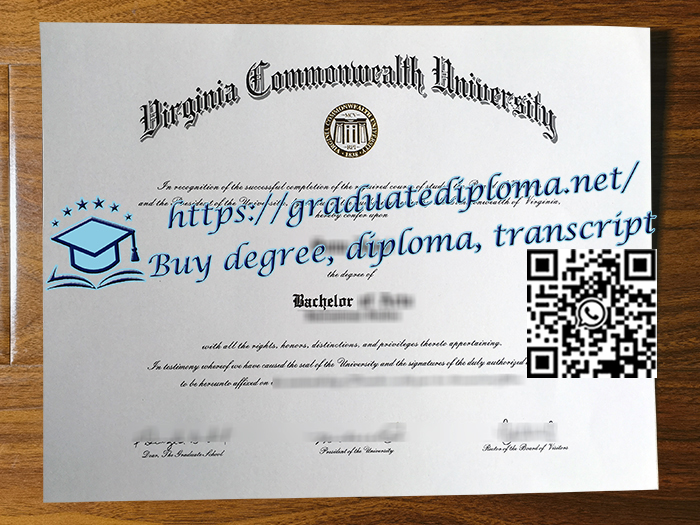 Virginia Commonwealth University diploma, Virginia Commonwealth University degree