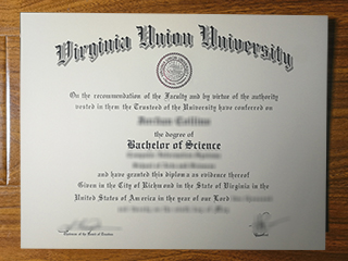 Virginia Union University diploma