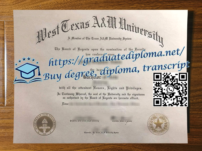 West Texas A&M University degree
