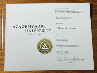 Academy of Art University diploma