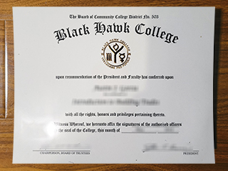 Black Hawk College diploma