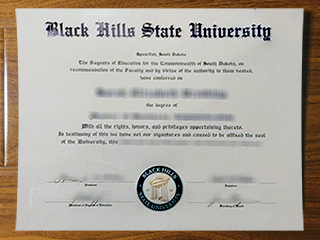 Black Hills State University diploma