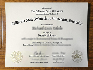 Cal Poly Humboldt diploma
