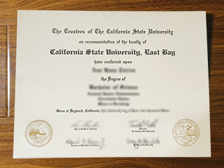 Cal State East Bay diploma