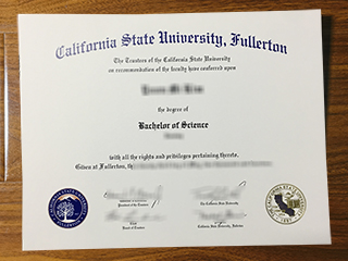 Cal State Fullerton diploma