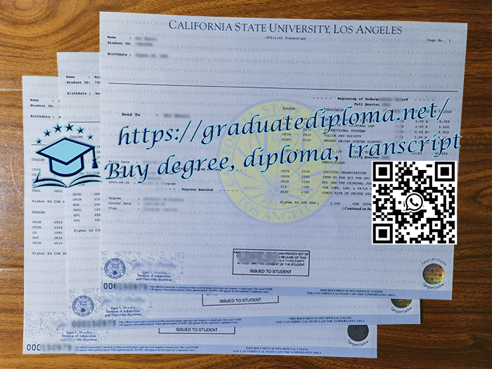 Cal State LA transcript