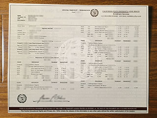 Cal State Long Beach transcript