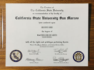 Cal State San Marcos diploma