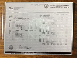 Cal State San Marcos transcript