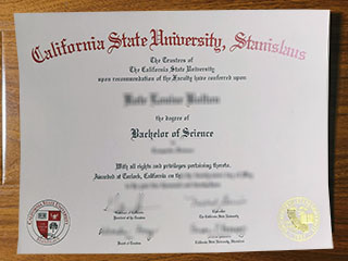 Cal State Stanislaus diploma