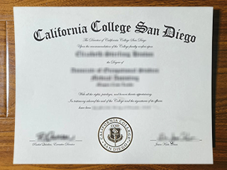 California College San Diego diploma