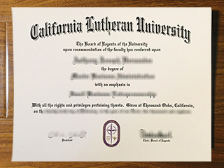 California Lutheran University diploma