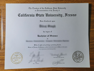 California State University Fresno diploma