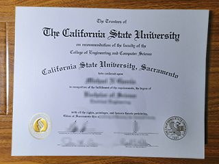 California State University Sacramento diploma