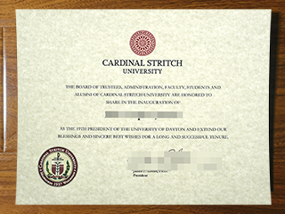 Cardinal Stritch University diploma
