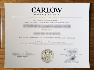 Carlow University diploma