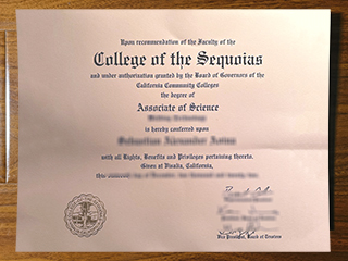 College of the Sequoias diploma